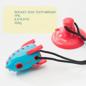 Unleash Joy with the Rocket Treat Dispensing Bite Resistant Pet Toy
